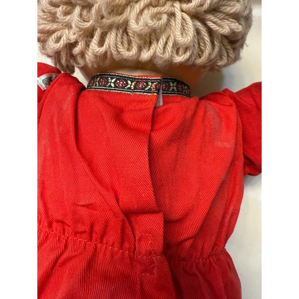Vintage 1985 Cabbage Patch Doll Boy Blonde Hair Blue Eyes Outfit Singed Xavier